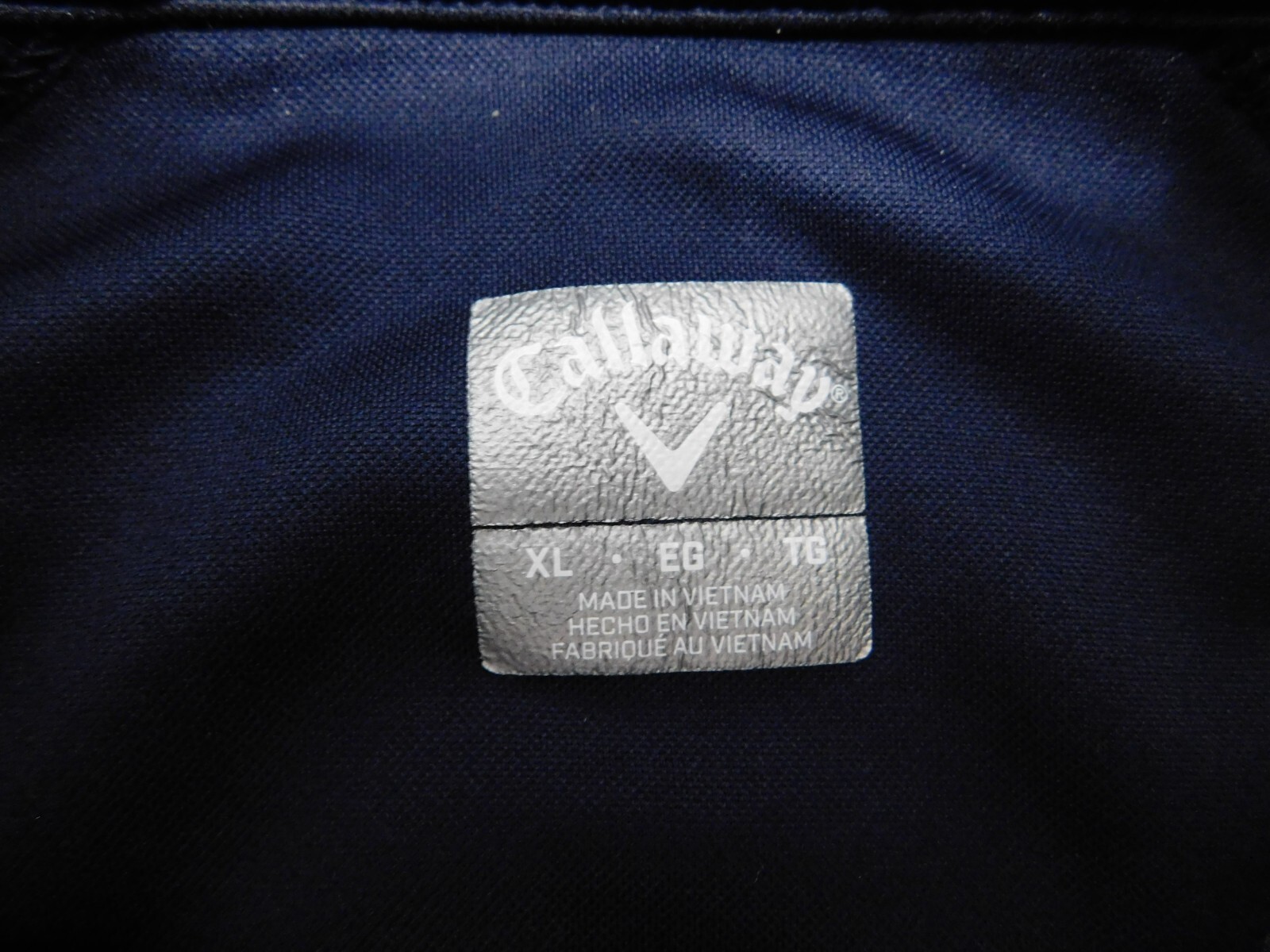 Callaway Sweater Men XL Blue Two Tone Fleece lined Quarter Zip Pockets Golf gallery