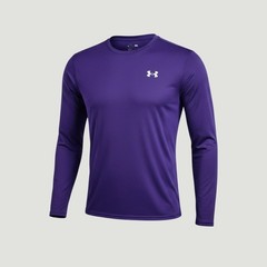Under Armour Team Tech Long Sleeve Shirt Mens XL Purple Athletic Performance NWT