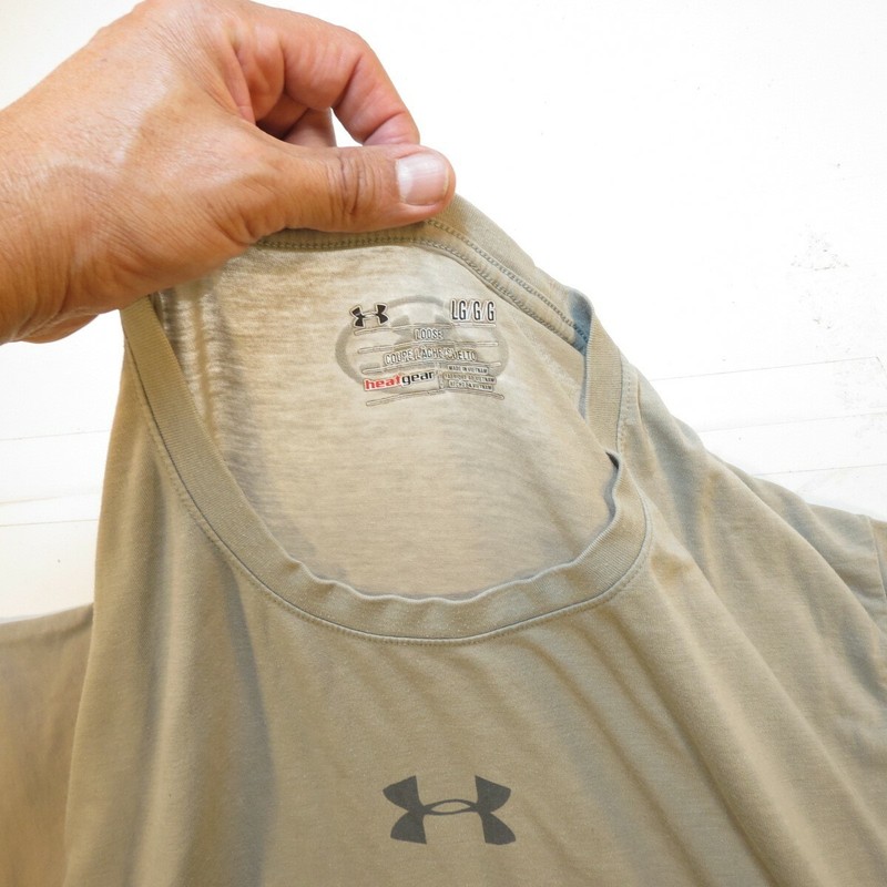UNDER ARMOUR SERVICE BEFORE SELF MILITARY USA AMERICA TEE T SHIRT Mens L Gray gallery