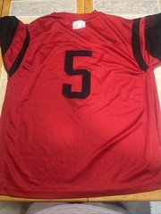 Men’s 2x Fubu Jersey Red Number 5 Away Football Shirt