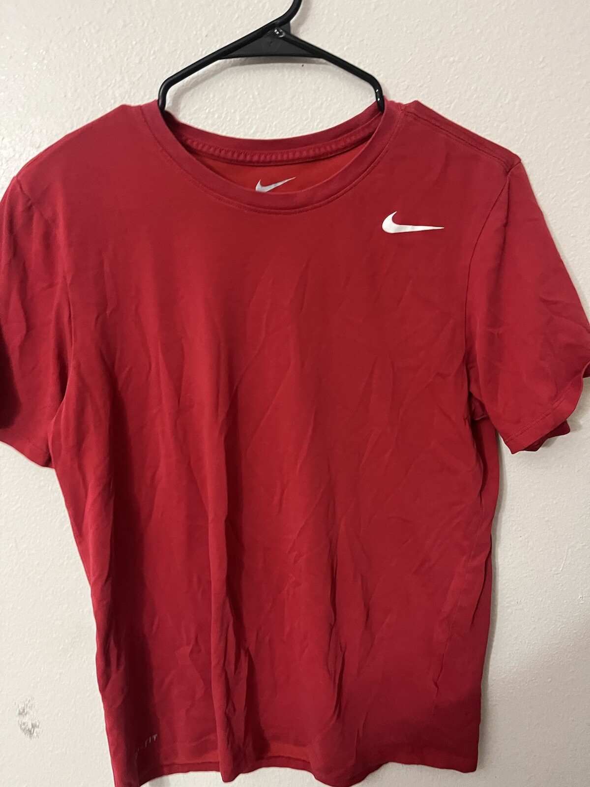 Nike Tee Dri Fit Solid Dri-fit T-shirt Mens Red Sz Medium gallery