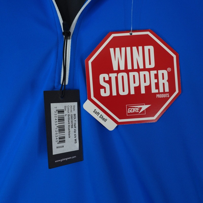 Galvin Green BOLT Half Zip Golf Pullover Mens Large Blue WINDSTOPPER Soft Shell gallery