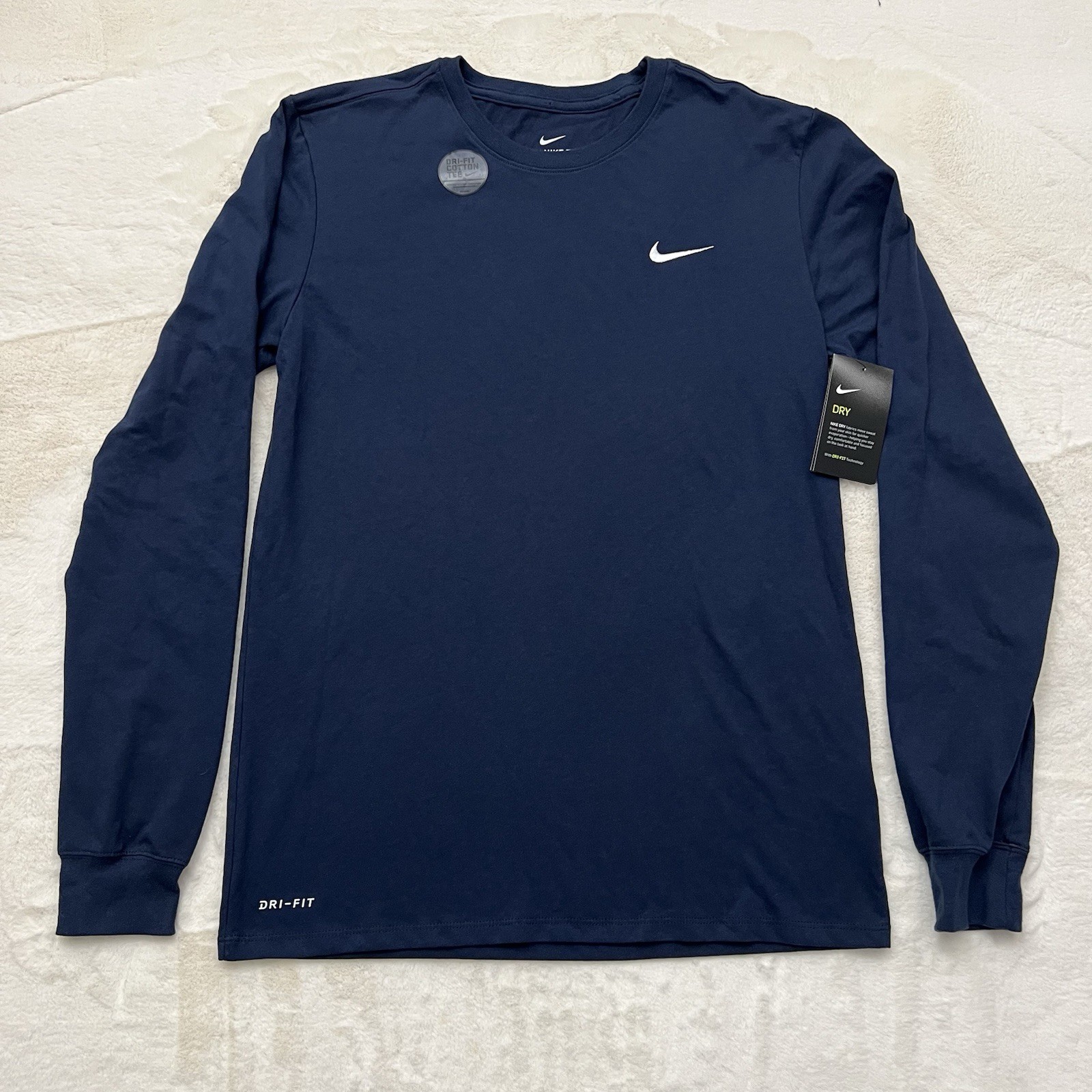 Nike Men's Dri-FIT Cotton/Poly Long Sleeve Tee Size M gallery