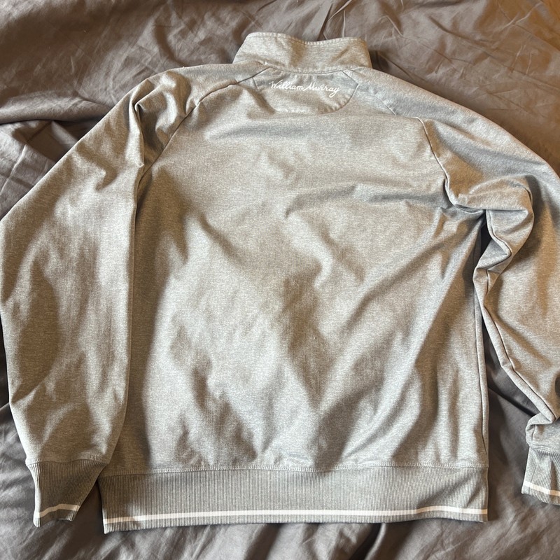 William Murray Pullover Mens M Gray Quarter Zip Golf Athletic Lightweight gallery