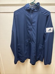 adidas Men’s Collegiate Navy/White Game Mode Long Sleeve 1/2 Zip 2XL