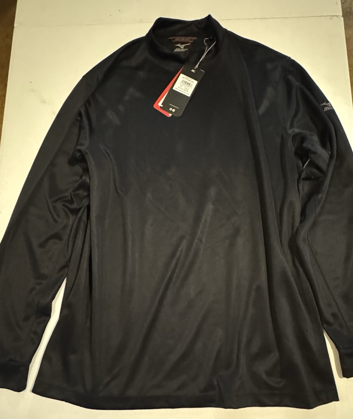 Men's Mizuno Performance Wear L Warmalite Mock Neck Long Sleeve gallery