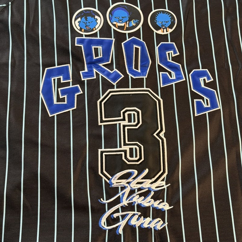 Headgear Classics The Gross Sisters Trio Baseball Jersey Black Pinstripe Men's L gallery
