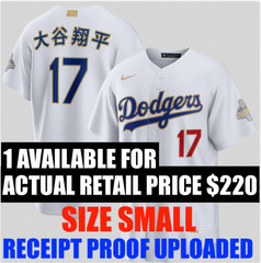 2026 GOLD COLLECTION DODGERS NIKE SHOHEI OHTANI KANJI STADIUM JERSEY SIZE SMALL