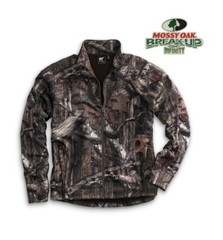 White Bear Mossy Oak Camo Pullover Long Sleeve Full Zip Soft Shell 4661 Zippered