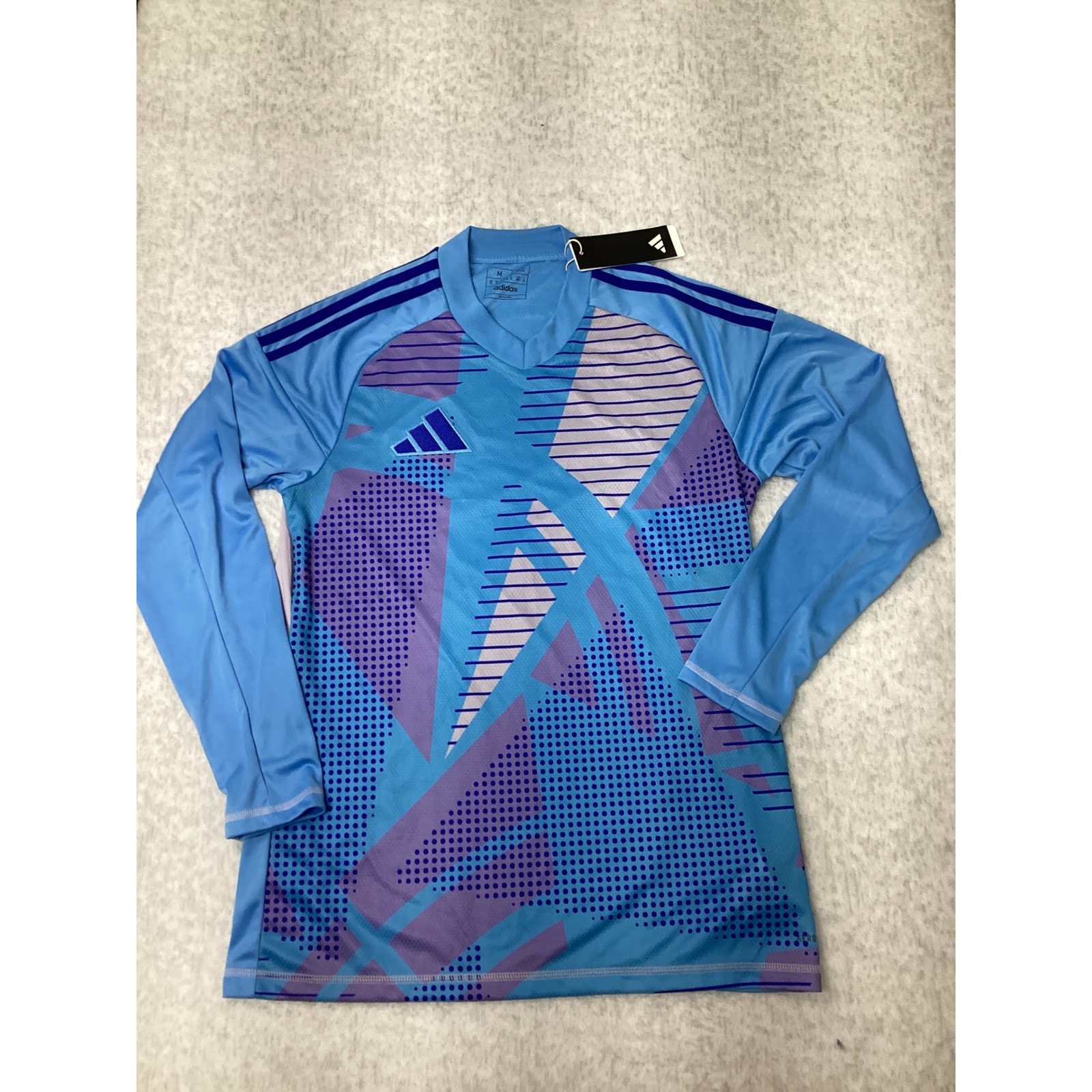 Adidas T24 C GK JSY L Goalkeeper Jersey Semi Blue Burst Mens Medium IN0410 NWT gallery