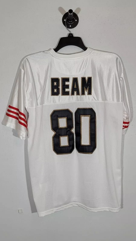 Jim Beam Whiskey Officially Licensed Football Jersey Mens Adult Size Large #80 gallery