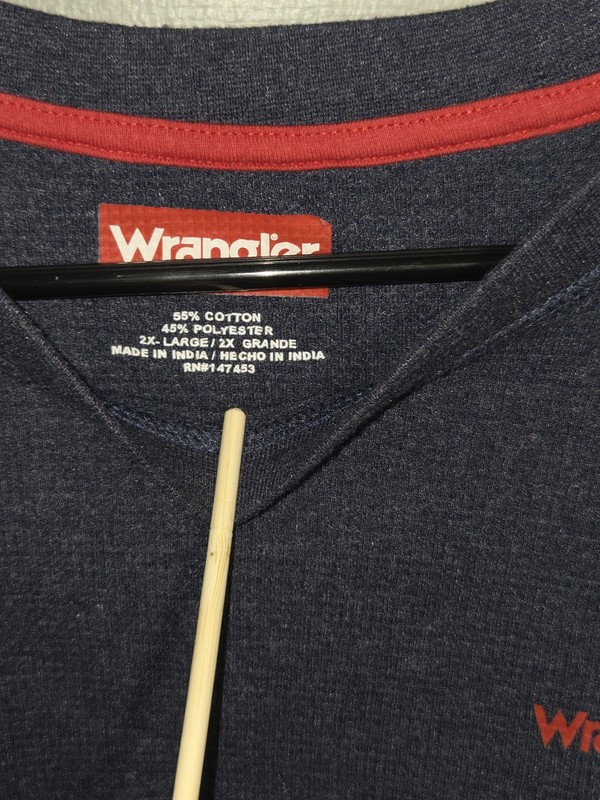 Wrangler Men's Thermal Base Layer Navy Blue, Size XXL gallery