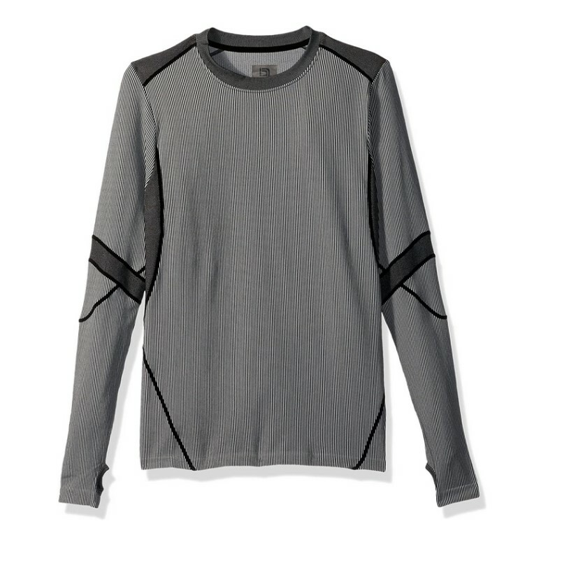 Blanc Noir Men Seamless Energy Long Sleeve Shirt Black Size M 3420 gallery