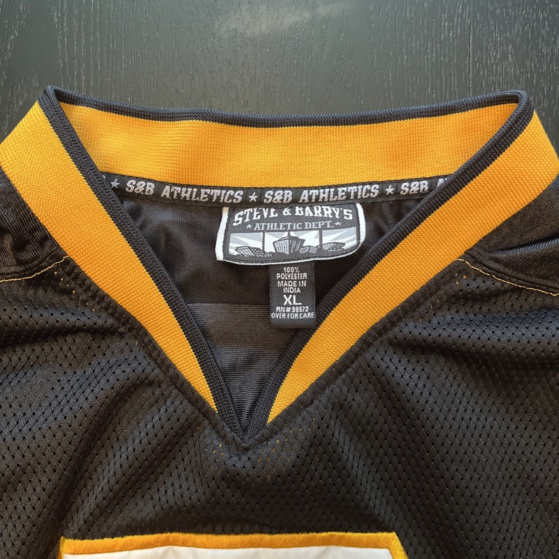Vintage Steve & Barry's # 7 City Wide Embroidered Football Jersey Men's L Black gallery