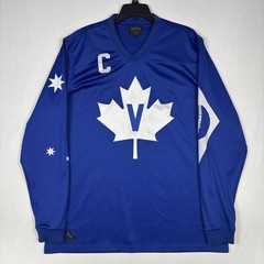 10.Deep Hockey Jersey Men’s 2XL Blue Keon VCTRY Mesh Embroidered Leafs Pullover