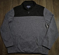 Mens Club Room Long Sleeve 1/4 Zip Sweater Fleece Size XL