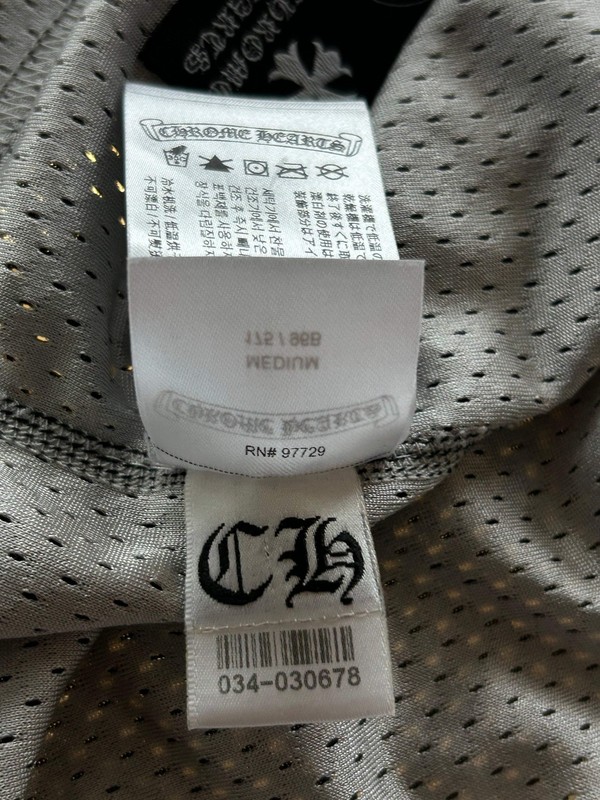 Chrome Hearts Black & White Logo Reversible Mesh Jersey gallery