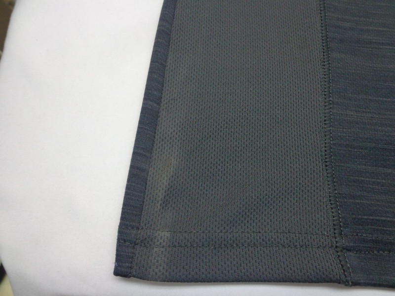 Reebok PlayDry Heather Charcoal Gray T Shirt Size Medium FLAW gallery