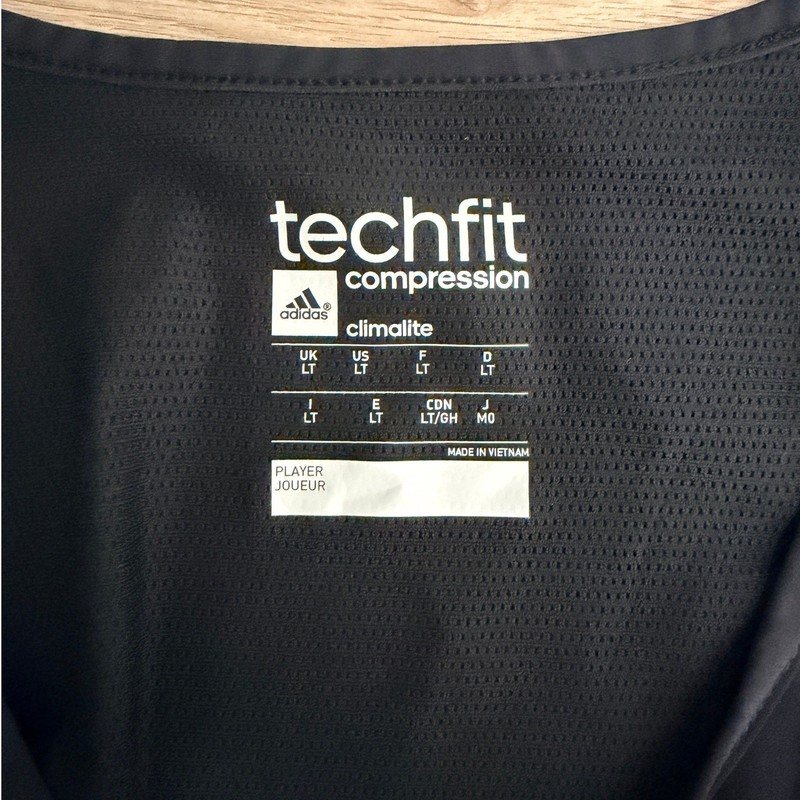 Adidas Techfit Padded Compression Basketball Tank Top Mens LT Black Climalite gallery