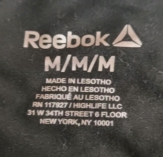 Official Reebok Brand Merchandise Men's Black Long Sleeved T Shirt Size Medium gallery