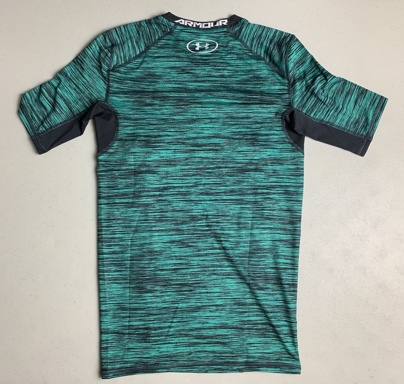 Under Armour Men's Compression Heat Gear Shirt Green And Black Size Small S gallery