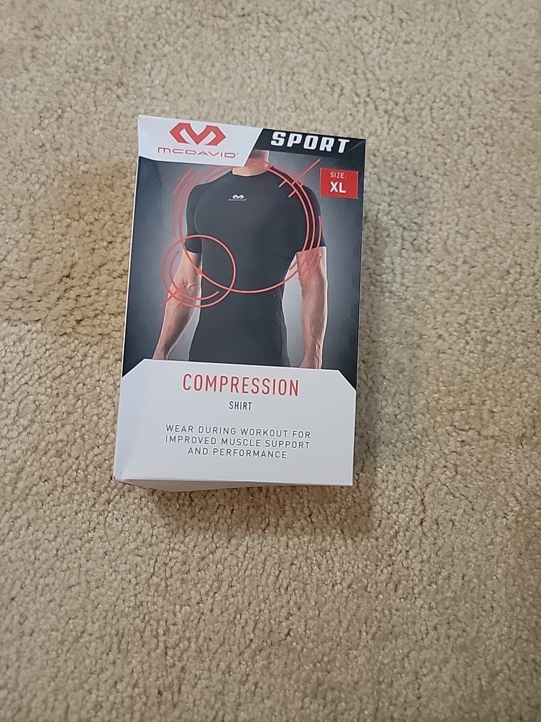 McDavid Mens Short Sleeve Sport Compression Shirt BLACK (Size XL) BRAND NEW gallery