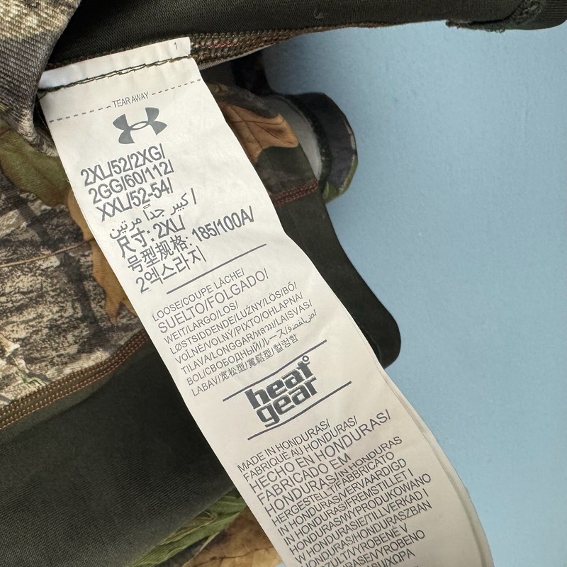 Under Armour Scent Control Mens 2XL Camo Mossy Oak Obession Long Sleeve Shirt gallery