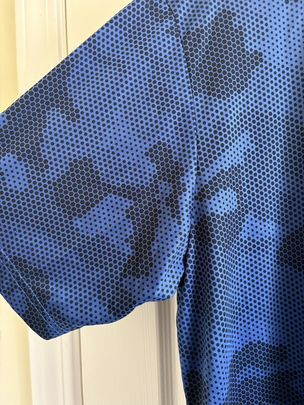 Sport-Tek Men's L Blue Camo Lightweight Transformers Logo Crew Neck T-Shirt gallery