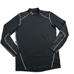 Under Armour ColdGear Compression Shirt Mens Large Black Fitted Base J2E