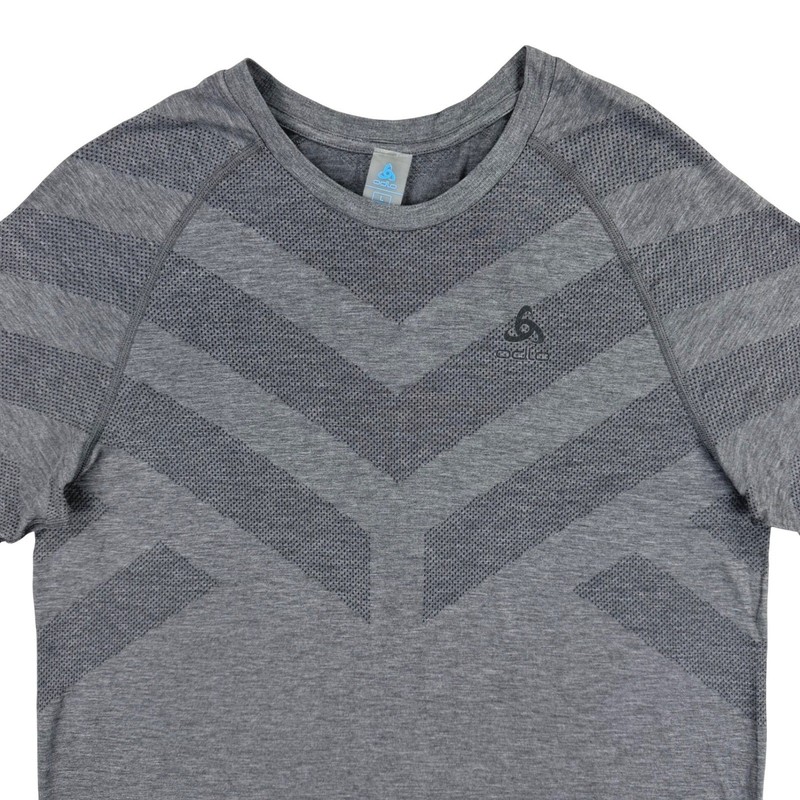 Odlo Kinship Light T Shirt Men Large Gray Lyocell Blend Short Sleeve Performance gallery