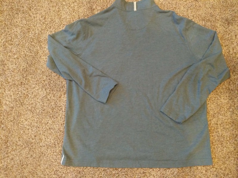 Orvis Blue Long Sleeve 1/4 Zip Pullover Shirt XL Soft Cotton Blend Zip Pocket gallery