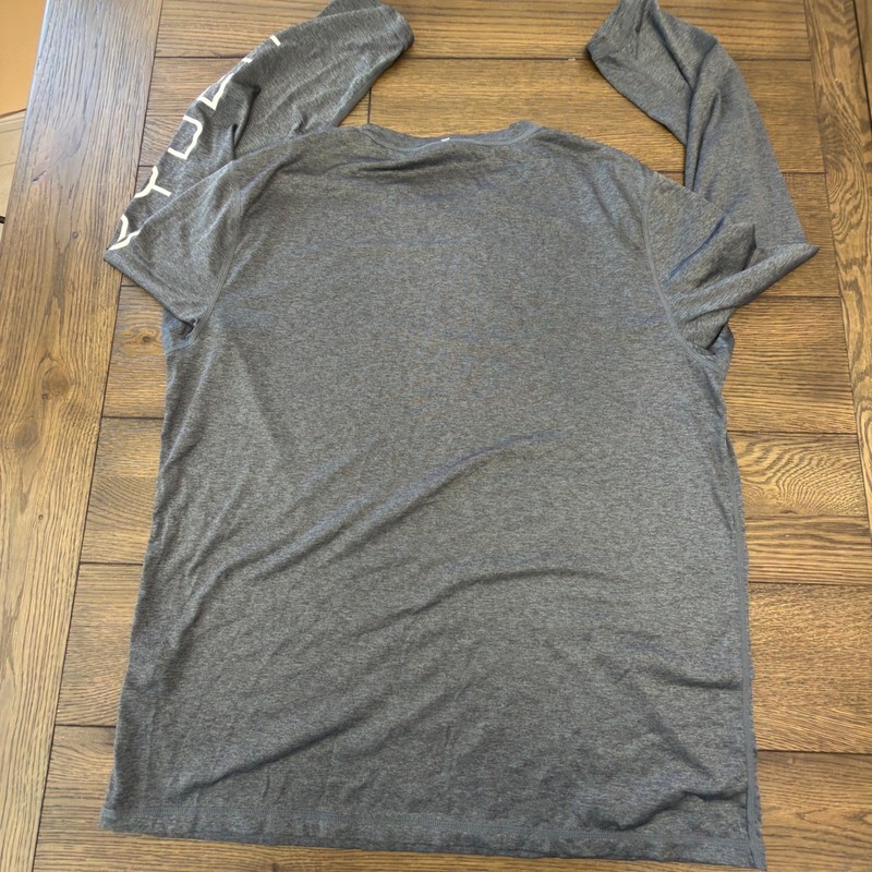 Spyder Mens Heather Grey Long Sleeve Performance Rash Guard Swim Shirt XL gallery