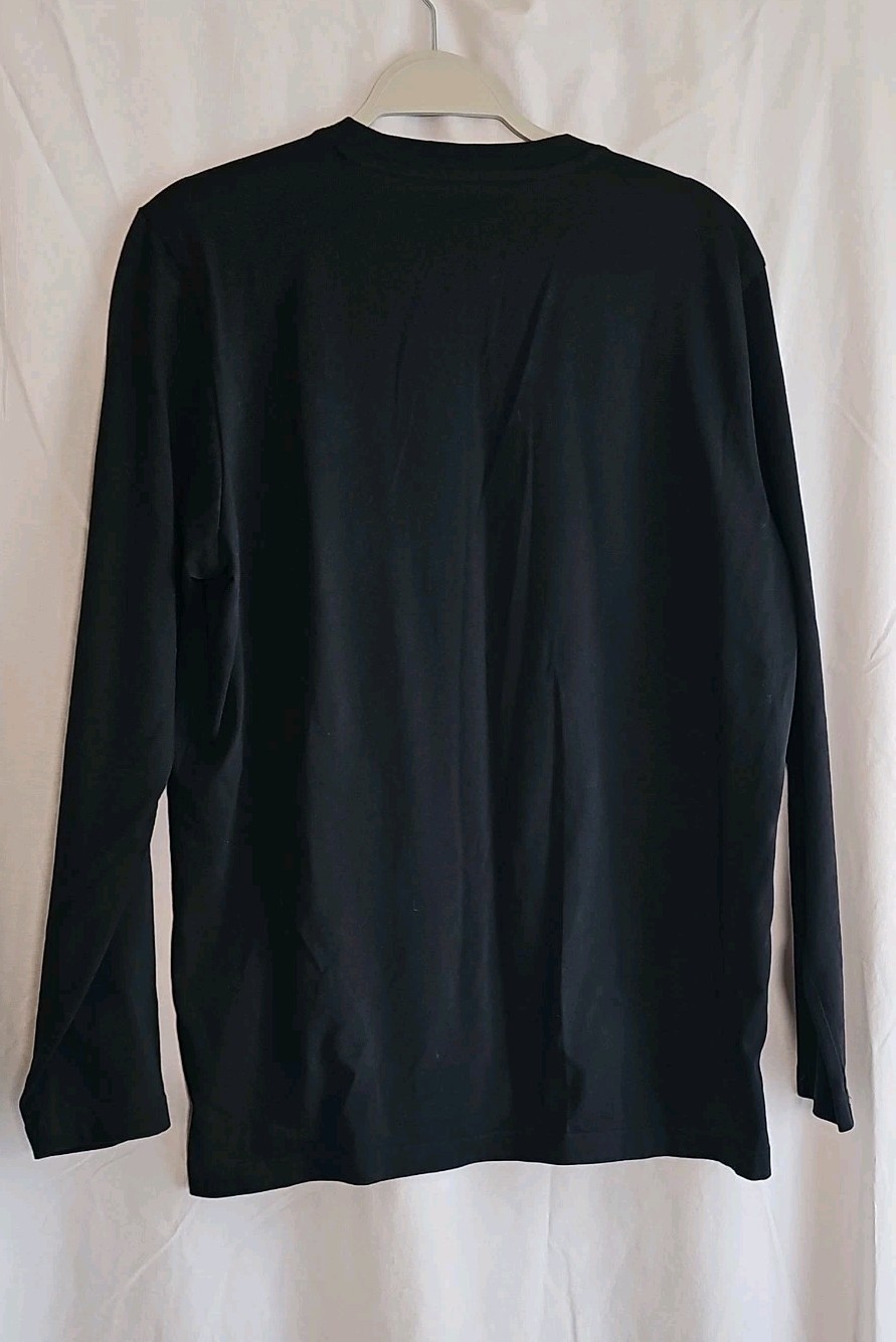 Adidas Amplifier Long Sleeve T-Shirt Men's Large Black 3-Stripes Logo New Tags gallery