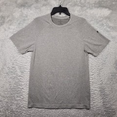 Fabletics Shirt Mens Medium Grey Heather Short Sleeve Gym Train Workout Run
