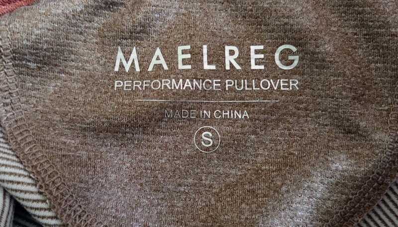 Maelreg Performance Pullover Long Sleeve Zip-Neck Shirt. Size Small. gallery