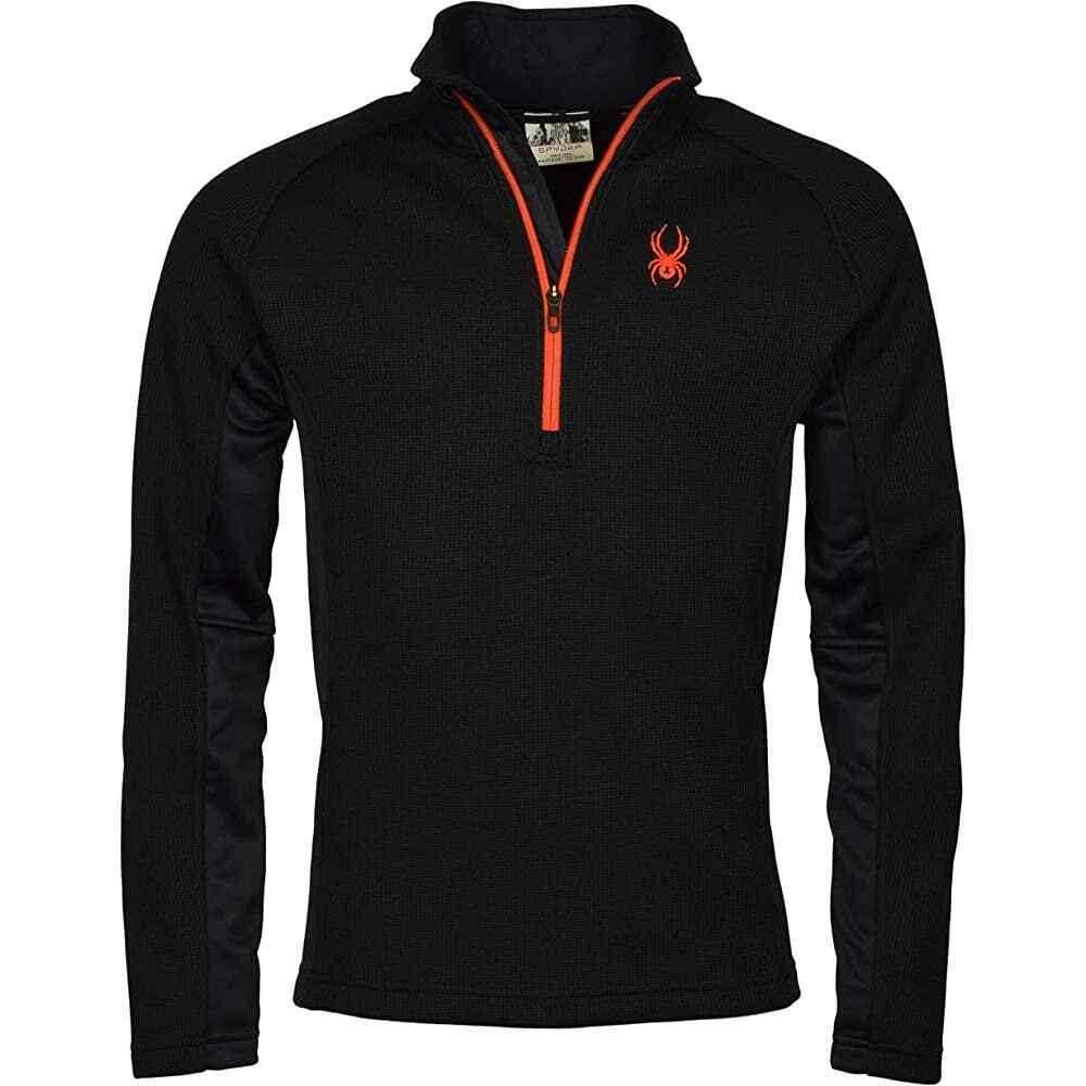 Spyder Outbound 1/4 Zip Black Fleece Lined Pullover Jacket M gallery