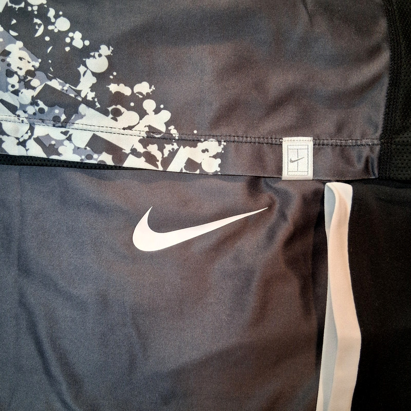 nike fit tee shirt mens medium abstract pattern poly spandex blend multicolor gallery