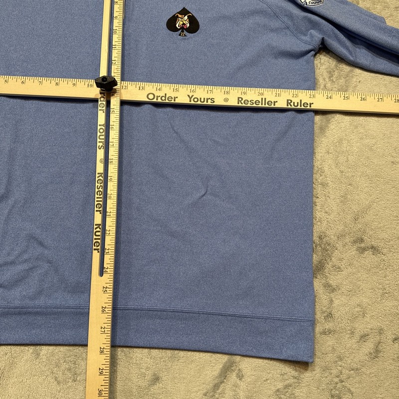 Holderness & Bourne Pullover Men’s XL Blue Tailored Fit Westland 1/4 Zip Medinah gallery