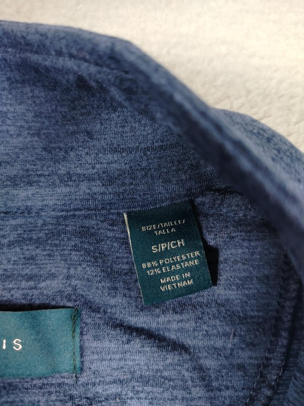 Perry Ellis Pullover Mens Small Blue 1/4 Zip Berkshire Hathaway Automotive gallery