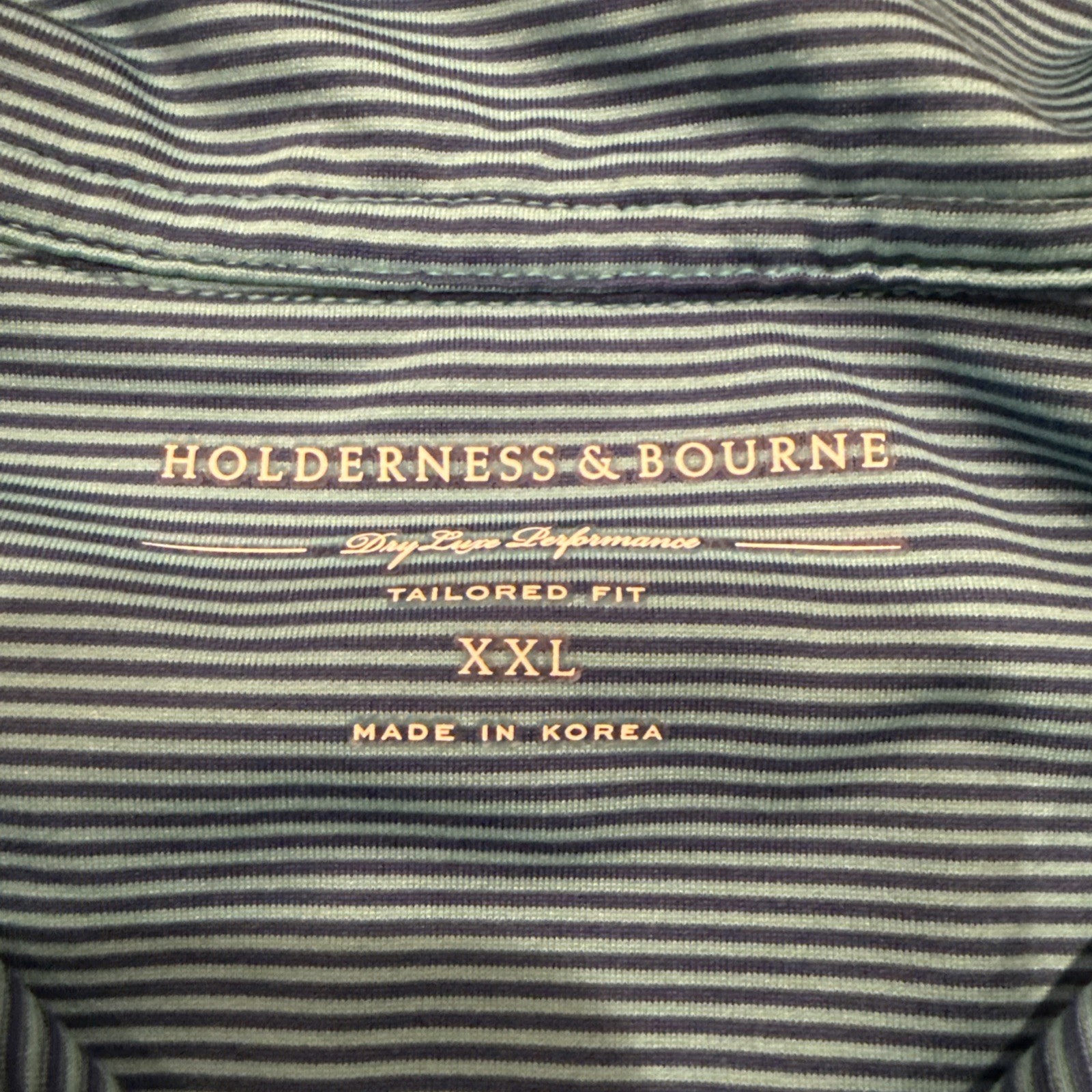 Holderness & Bourne 1/4 Zip Pullover Mens XXL Blue White Performance The Reid gallery