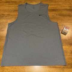 Nike Men’s Dri-FIT Training Basketball Tank Top Gray L DV9813 084 New With Tags