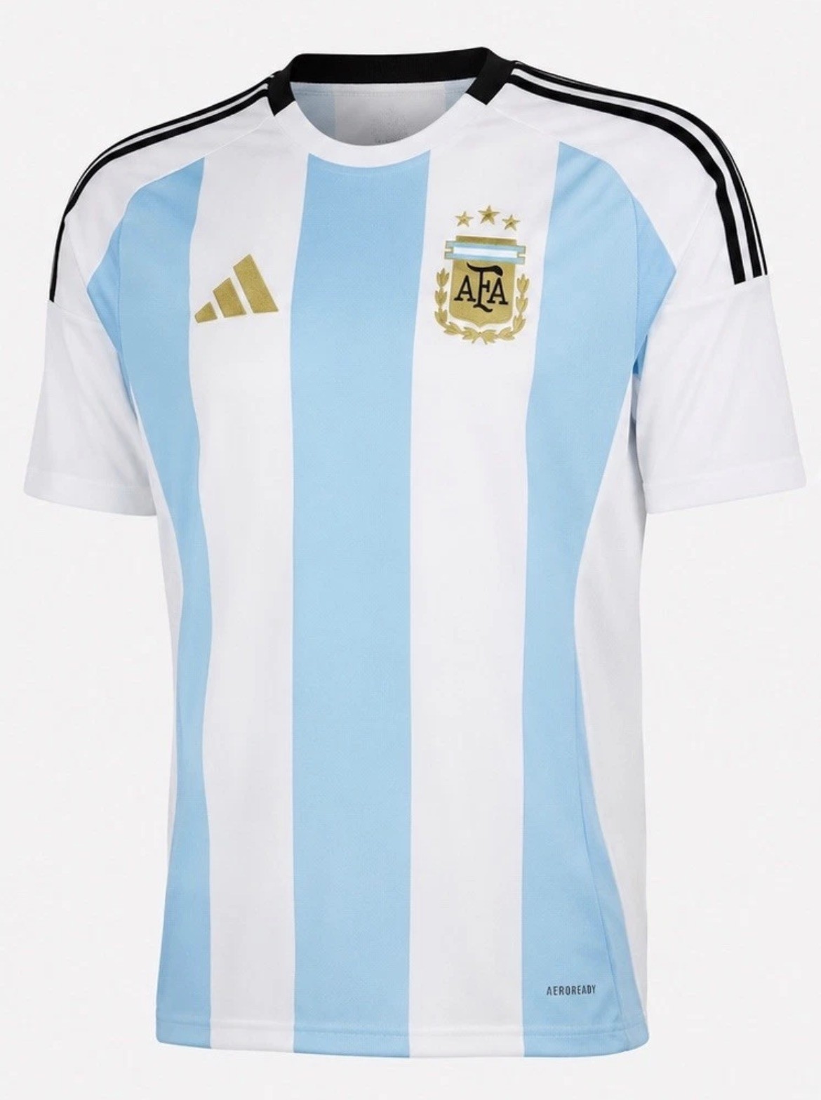 Argentina AFA Home Jersey Mens Medium White Blue Fan NWT Messi World Cup 2026 gallery