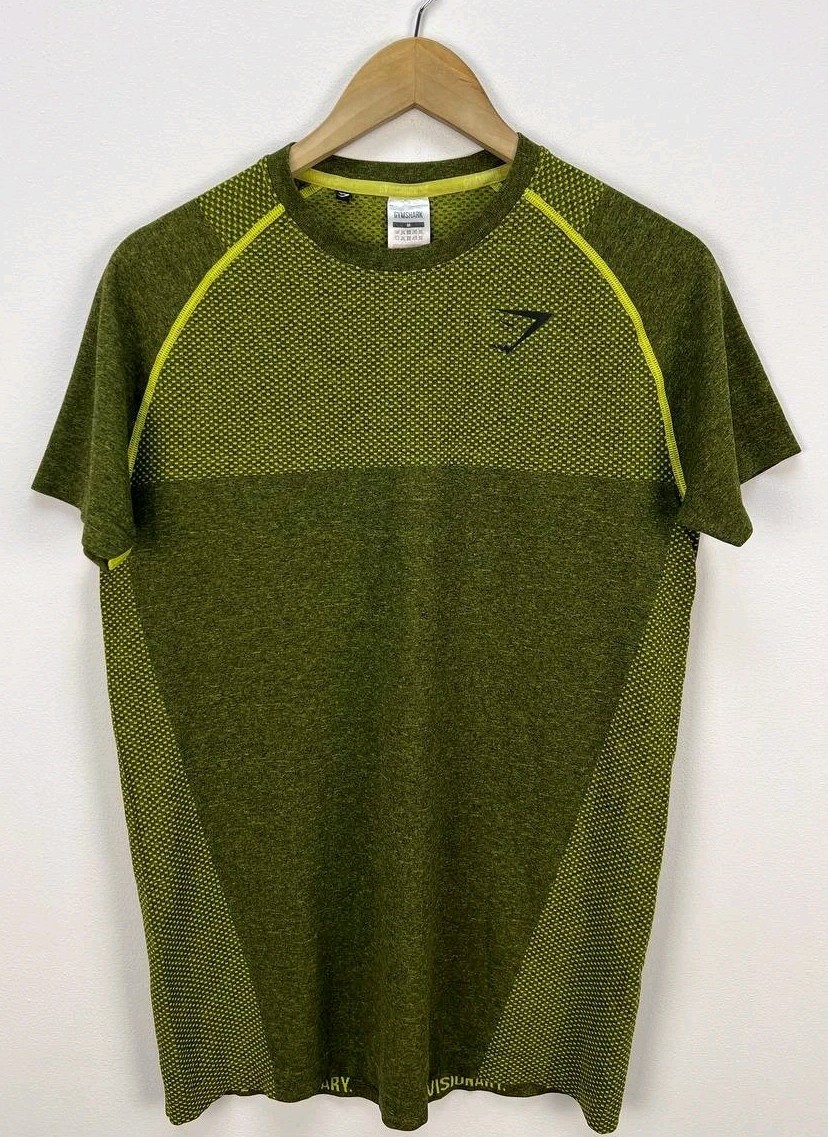 GYMSHARK DEVANT SEAMLESS Phantom Elite Shirt David Laid Men's Size M gallery
