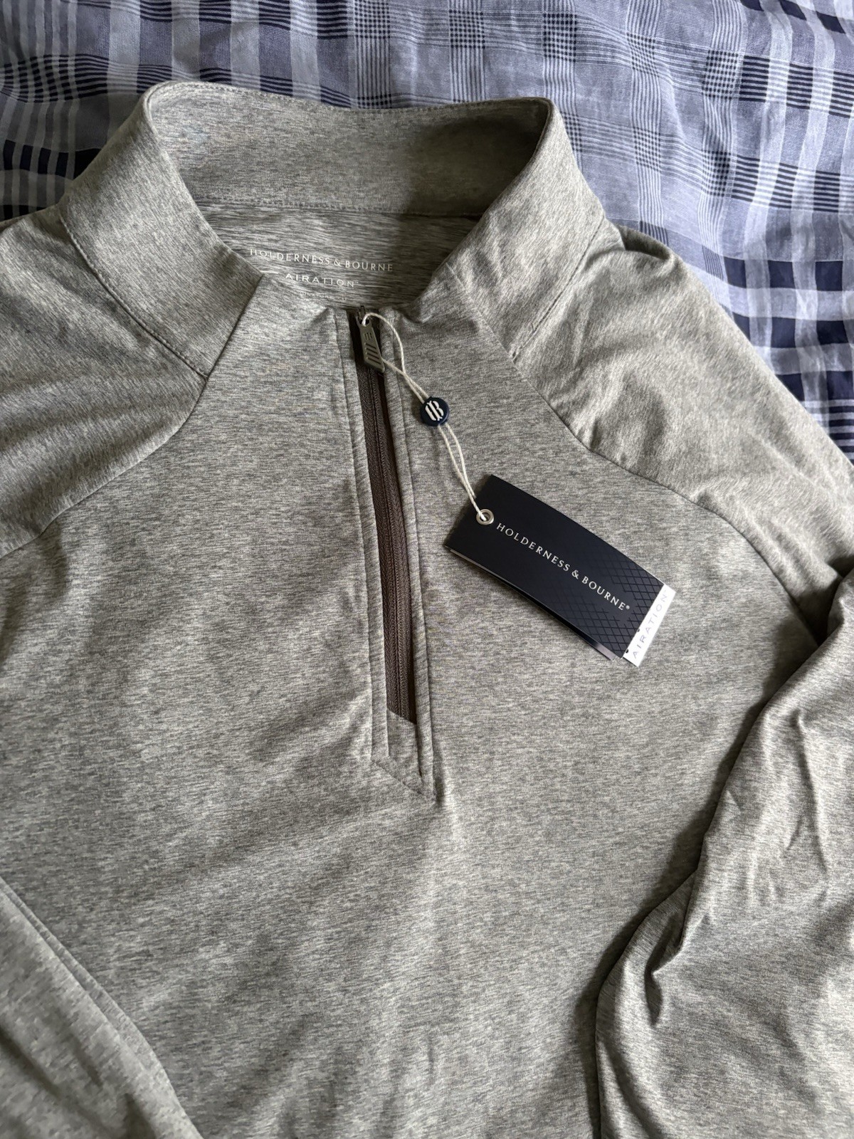Holderness & Bourne Mens XL Darrow Airation Performance 1/4 Zip Pullover NEW! gallery