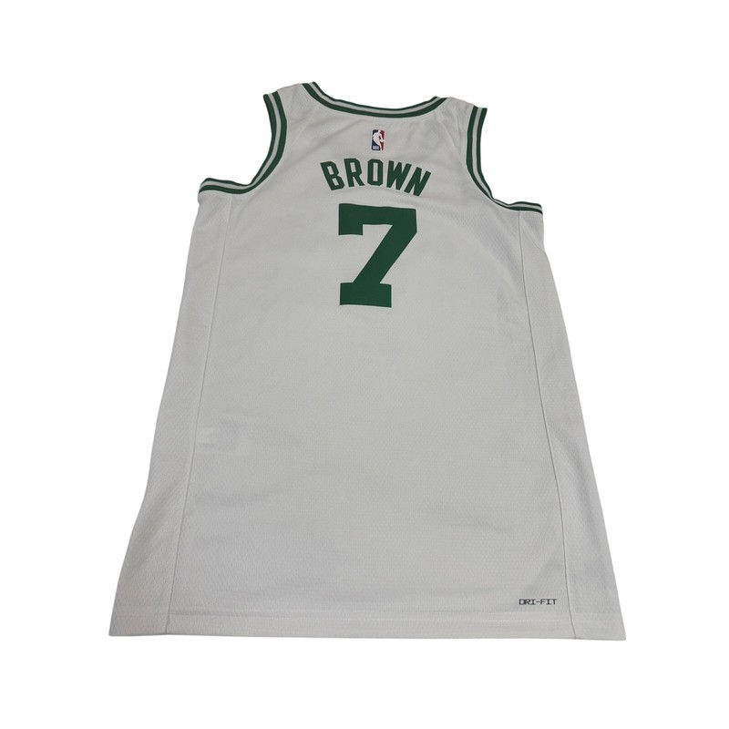 Nike Boston Celtics Men’s Brown 7 Basketball Jersey Swingman Association Edit S gallery