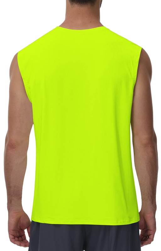 Cakulo Men's Workout Swim Sleeveless Shirts Quick Dry Beach Pool Tech Running gallery