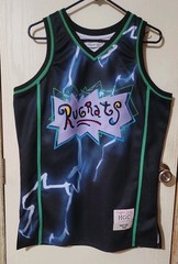 Rugrats Nickelodeon Men’s Headgear Classics Reptar Embroidered Basketball Jersey