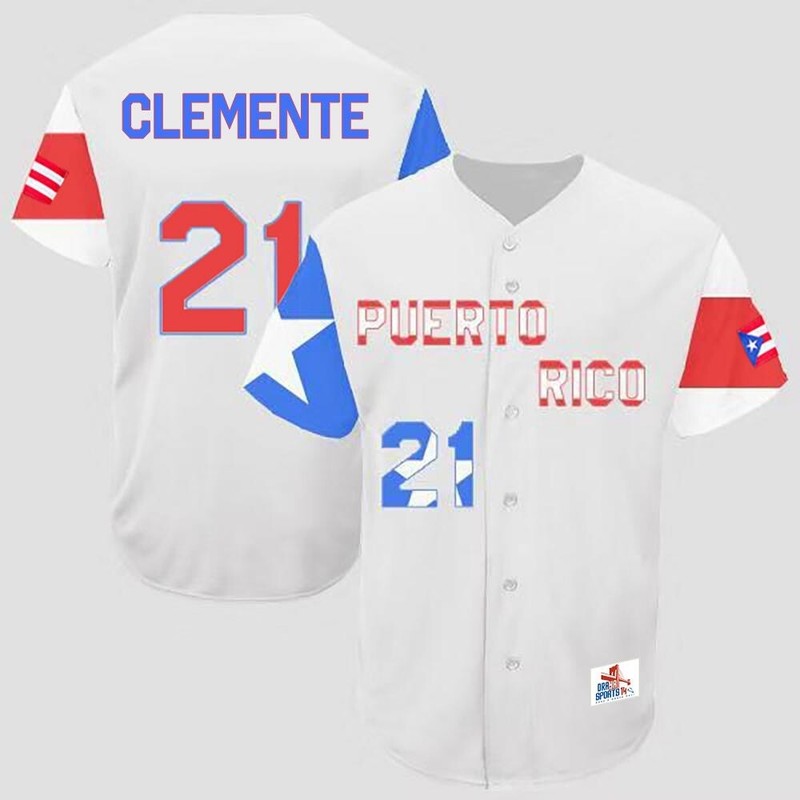 Puerto Rico Baseball Jersey 21Size Large Adult Jersey gallery