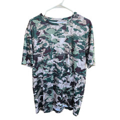 Tek Gear Dry Tek Camo Performance T Shirt Men’s XL Green Gray Athletic Tee