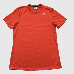 Gymshark Mens Medium Athletic Orange Short Sleeve Performance T-Shirt